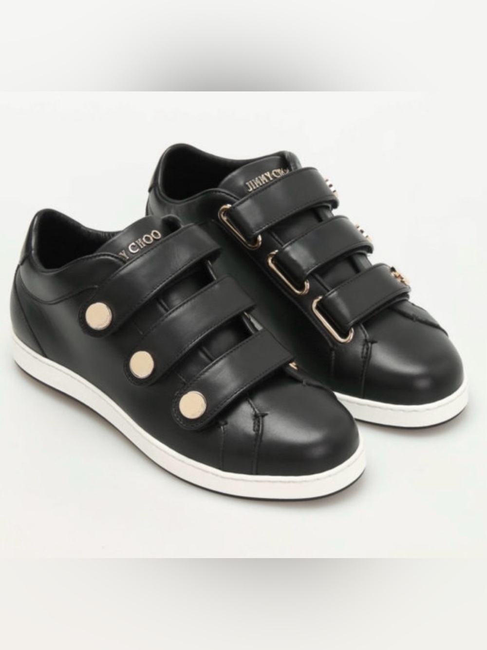 JIMMY CHOO “NY Sneaker” in Black Leather